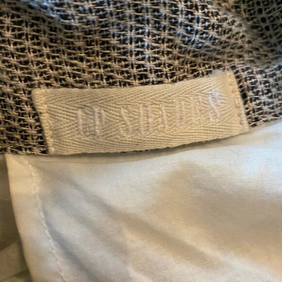 CP Shades Jacket Blazer Dree Linen Lightweight Unstructured Neutral Boho Button - Picture 9 of 10